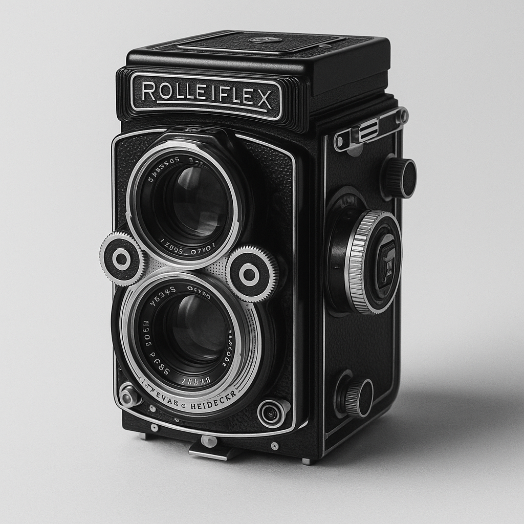 Rolleiflex twin lens reflex camera